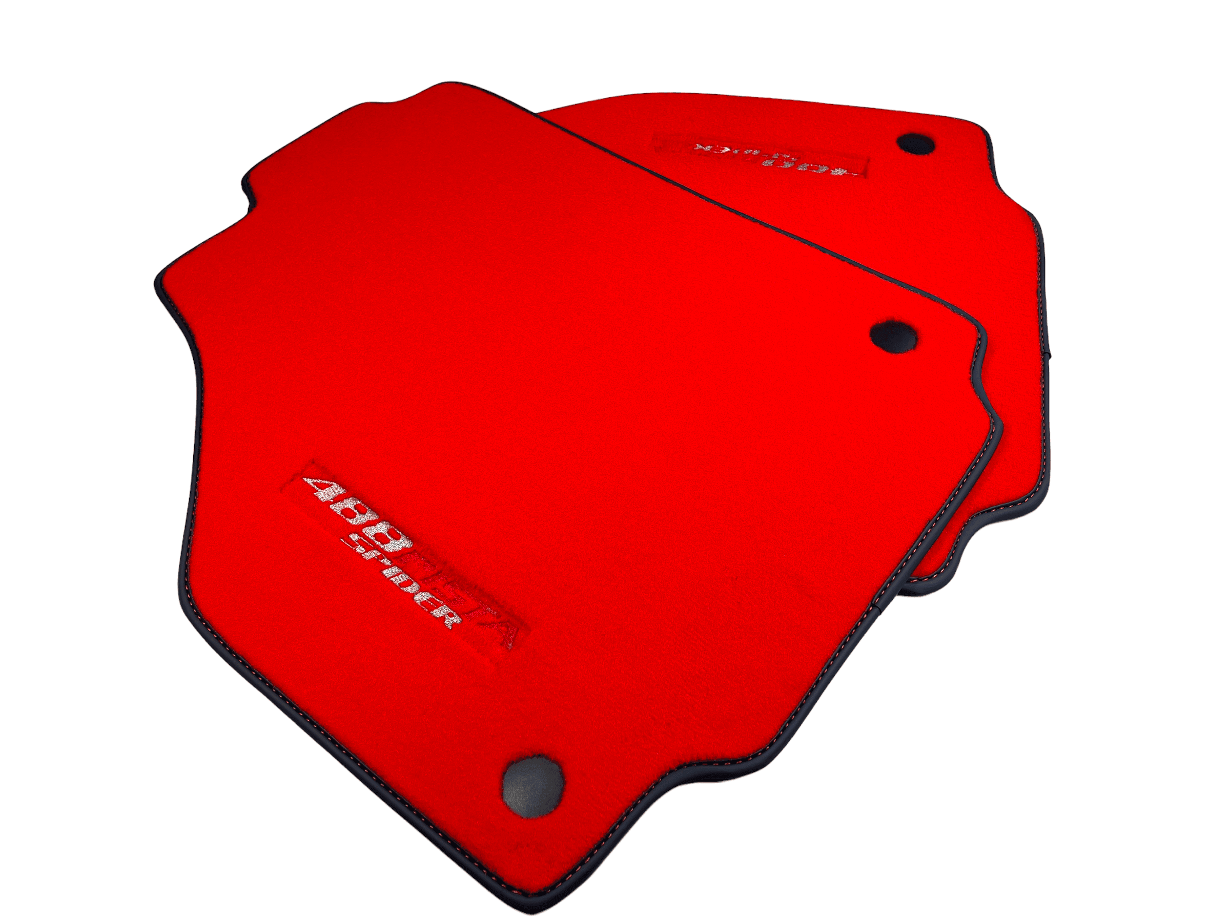 Red Floor Mats For Ferrari 488 Pista Spider 2015-2022 - AutoWin