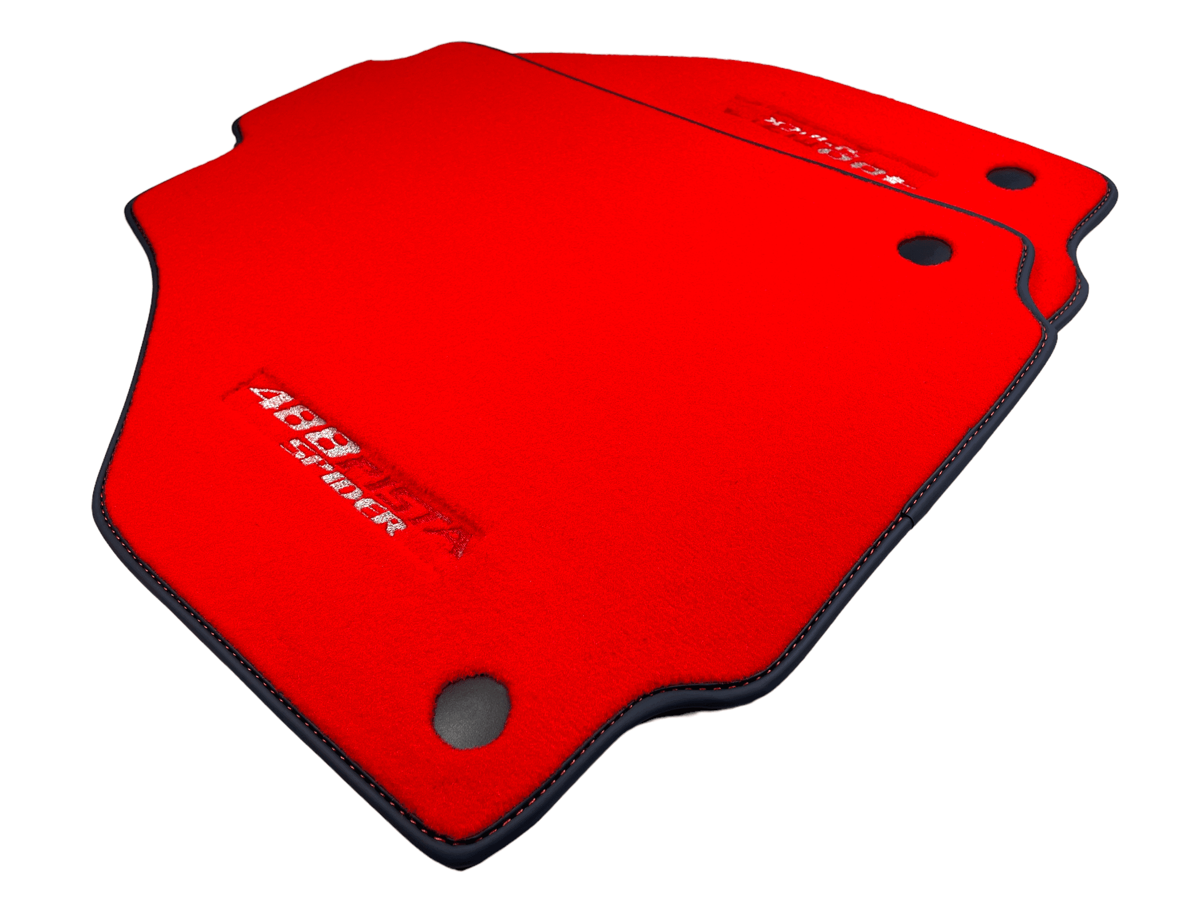 Red Floor Mats For Ferrari 488 Pista Spider 2015-2022 - AutoWin