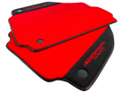 Red Floor Mats For Ferrari 488 Pista Spider 2019-2021 With Alcantara Leather - AutoWin
