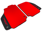 Red Floor Mats For Ferrari 488 Pista Spider 2019-2021 With Alcantara Leather - AutoWin