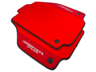Red Floor Mats For Ferrari 488 Pista Spider 2019-2021 With Red Alcantara Leather - AutoWin
