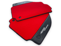 Red Floor Mats For Ferrari 488 Spider 2015-2022 Carbon Fiber - AutoWin