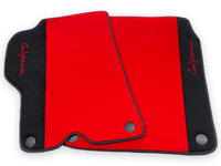 Red Floor Mats For Ferrari California 2008-2014 With Alcantara - AutoWin
