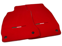 Red Floor Mats For Maserati Quattroporte IT Edition - AutoWin
