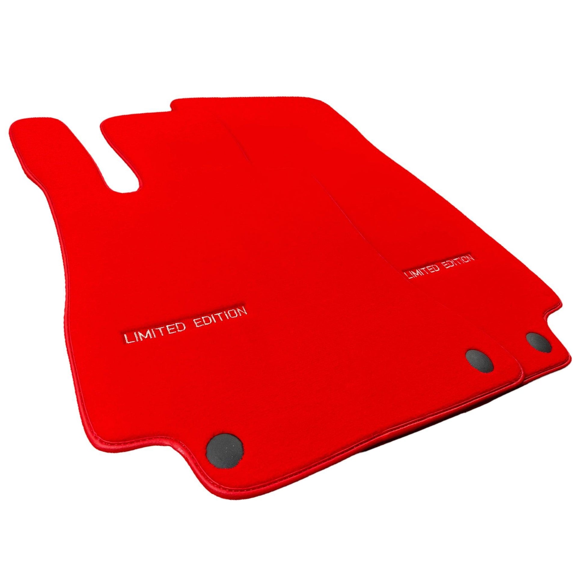 Red Floor Mats For Mercedes Benz C-Class C204 Coupe (2011-2015) | Limited Edition - AutoWin