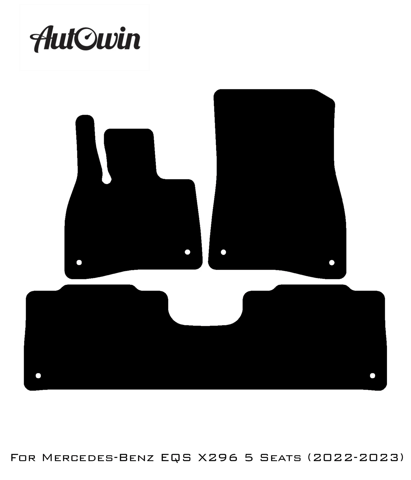 Red Floor Mats For Mercedes Benz EQS-Class X296 (2022-2023) | Limited Edition - AutoWin