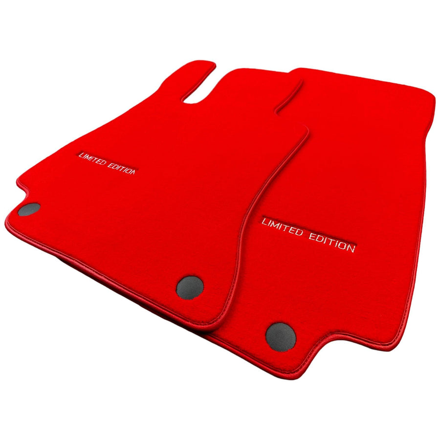 Red Floor Mats For Mercedes Benz GLC-Class X253 SUV (2019-2023) | Limited Edition - AutoWin