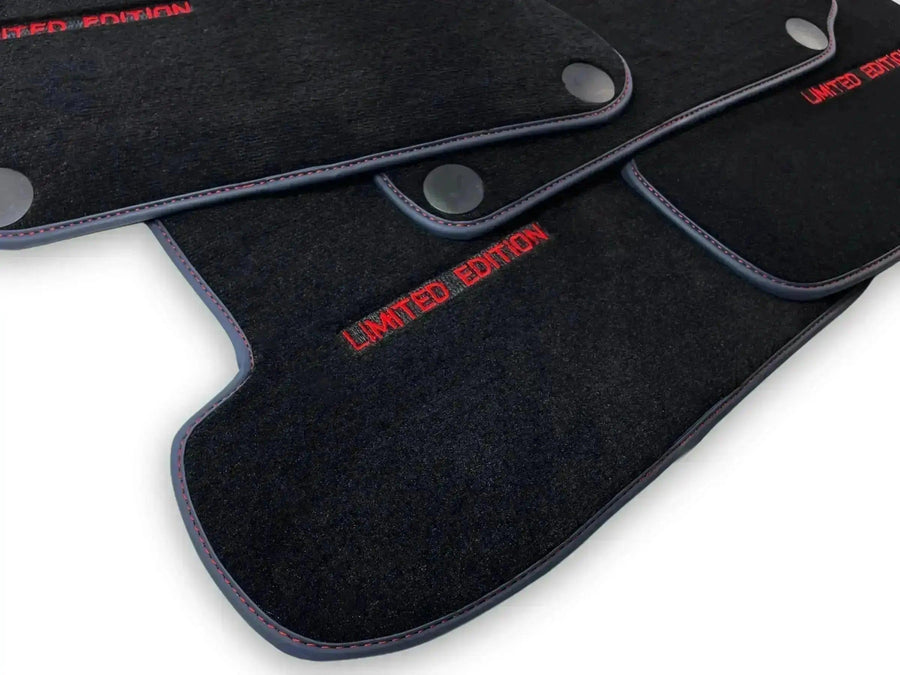 Red Floor Mats For Mercedes Benz GLE-Class V167 Allrounder - 5 Seats (2019-2023) | Limited Edition - AutoWin