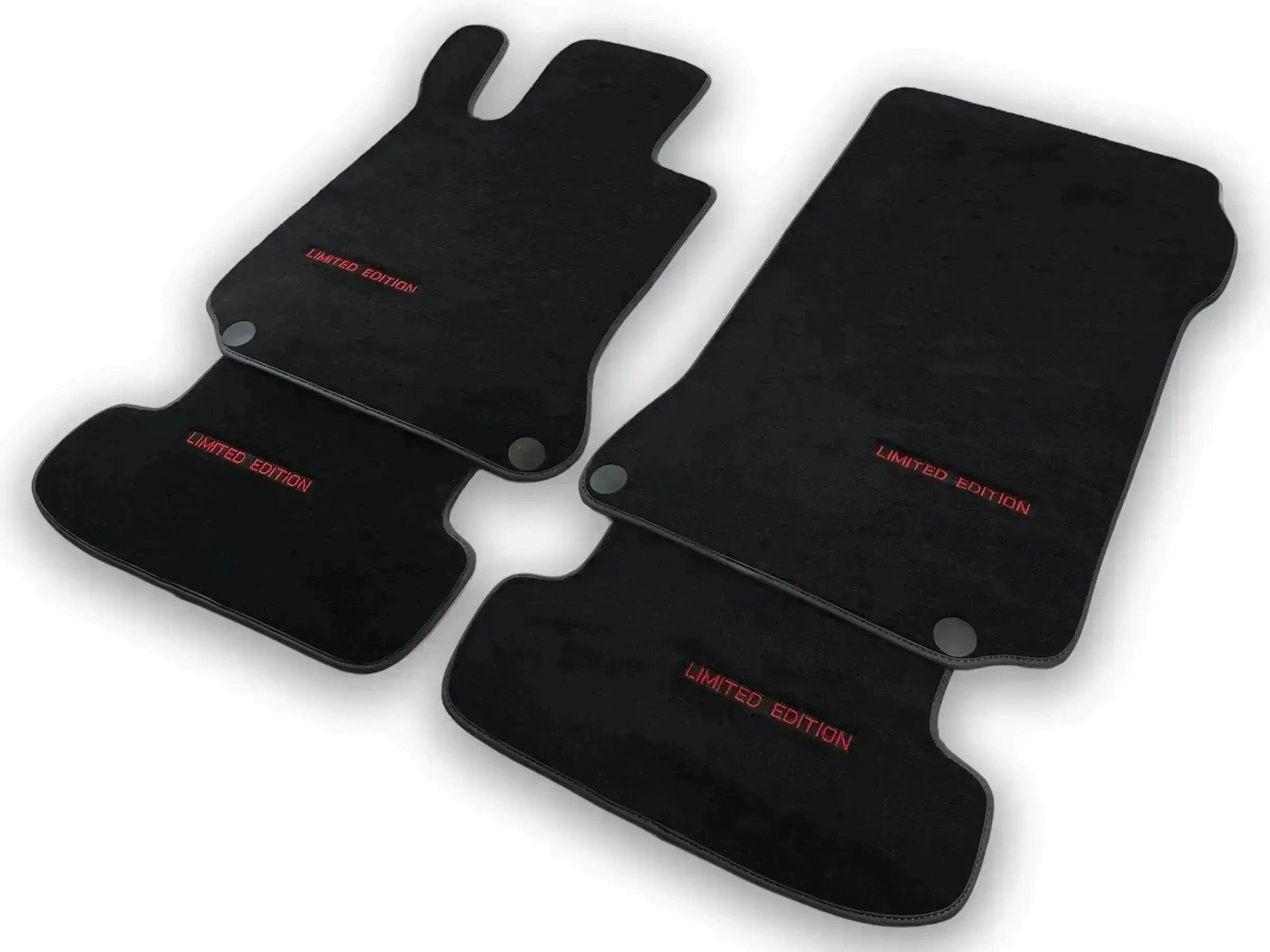 Red Floor Mats For Mercedes Benz GLK-Class X204 (2012-2015) | Limited Edition - AutoWin
