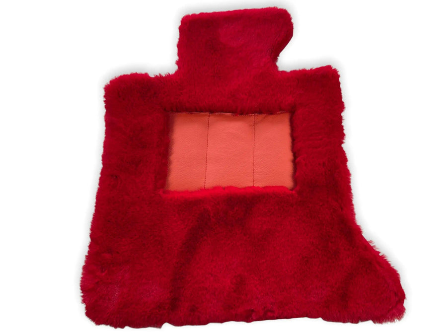 Red Sheepskin Floor Mats For Bentley Mulsanne (2010-2020) Er56 Design Brand - AutoWin
