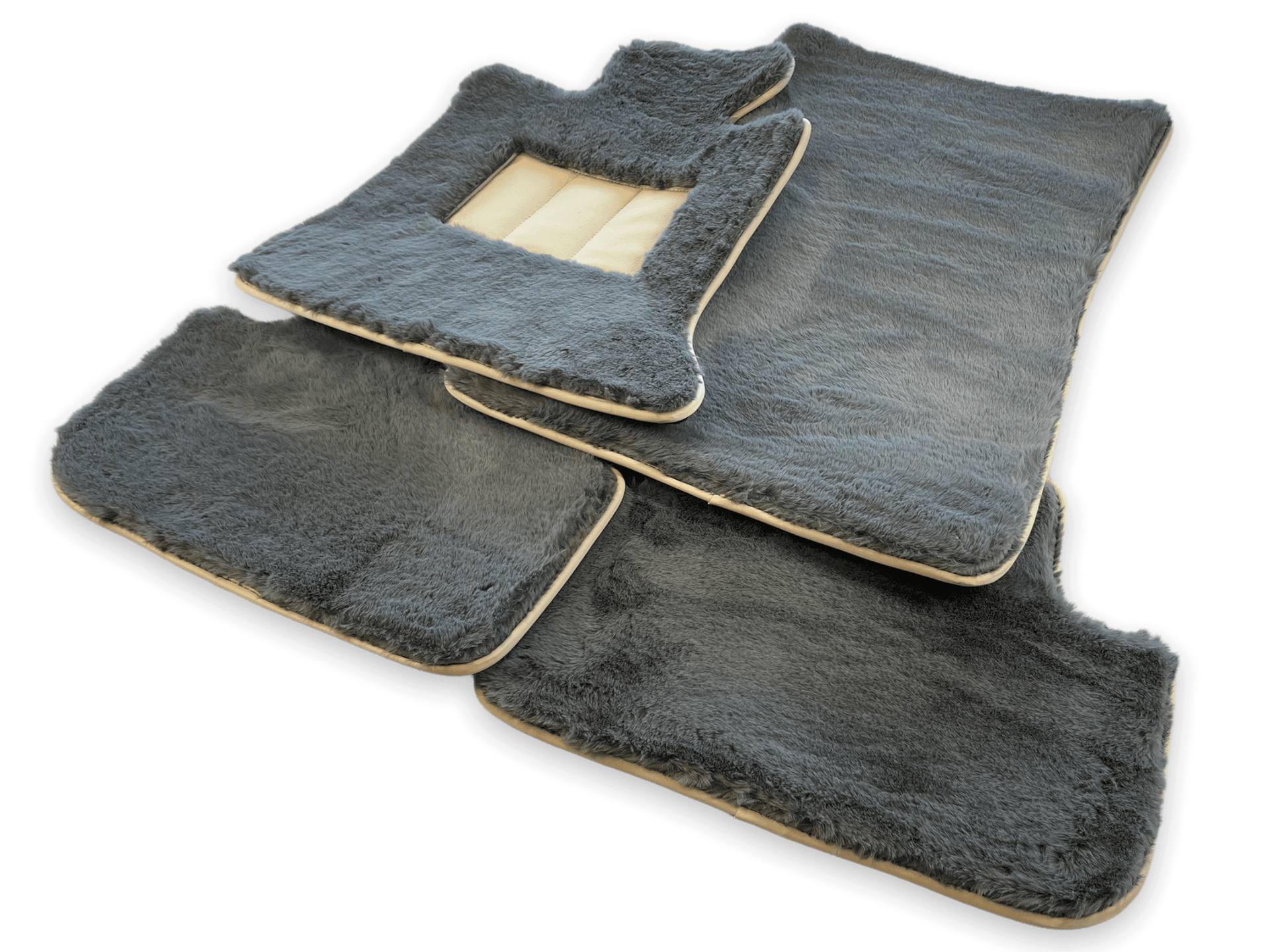 Sheepskin Floor Mats For Rolls Royce Cullinan Rr31 2018-2023 Er56 Design Brand - AutoWin