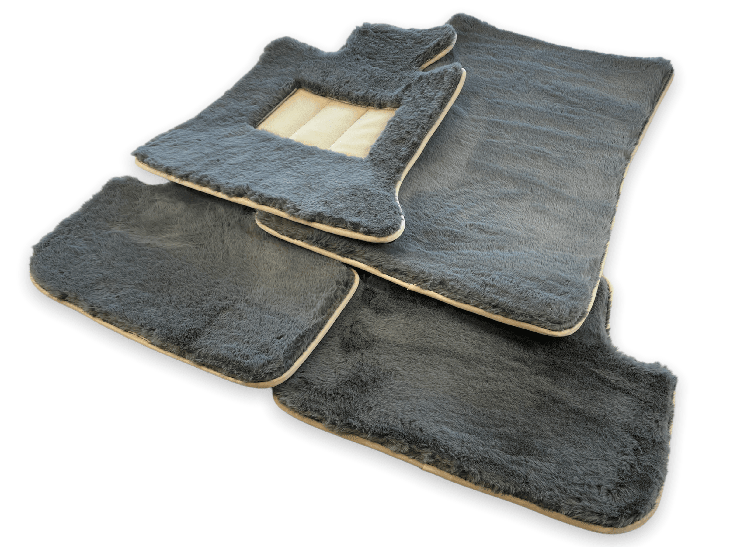 Sheepskin Floor Mats For Rolls Royce Cullinan Rr31 2018-2023 Er56 Design Brand - AutoWin