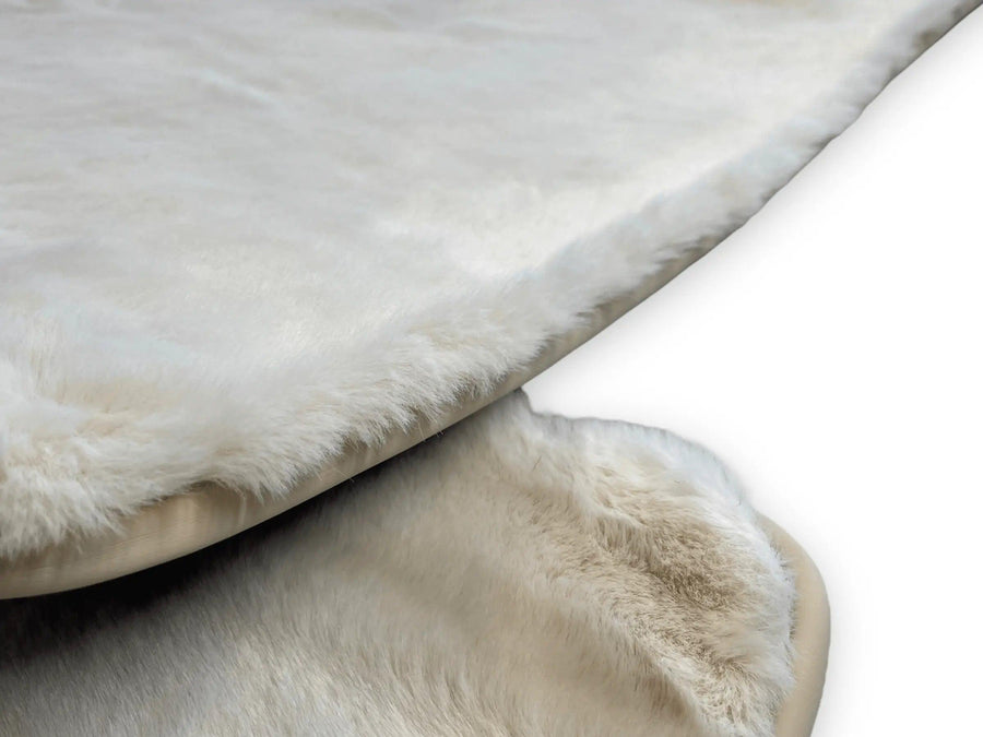 White Sheepskin Floor Mats For Bentley Mulsanne (2010-2020) Er56 Design Brand - AutoWin