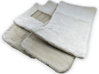 Luxury White Sheepskin Floor Mats for Rolls Phantom