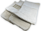 White Sheepskin Floor Mats For Rolls Royce Wraith 2013–2023 Er56 Design - AutoWin