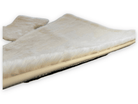 White Sheepskin Floor Mats For Rolls Royce Wraith 2013–2023 Er56 Design - AutoWin